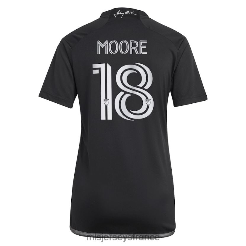 Jersey nashville sc shaq moore adidas noir 2023 homme en noir kit réplique maillot de joueur femmes MLS Jerseys 8664VV1522