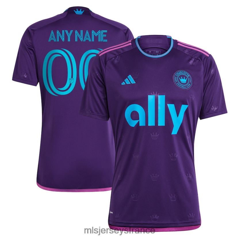 Jersey charlotte fc adidas violet 2023 kit joyau de la couronne réplique maillot personnalisé Hommes MLS Jerseys 8664VV185