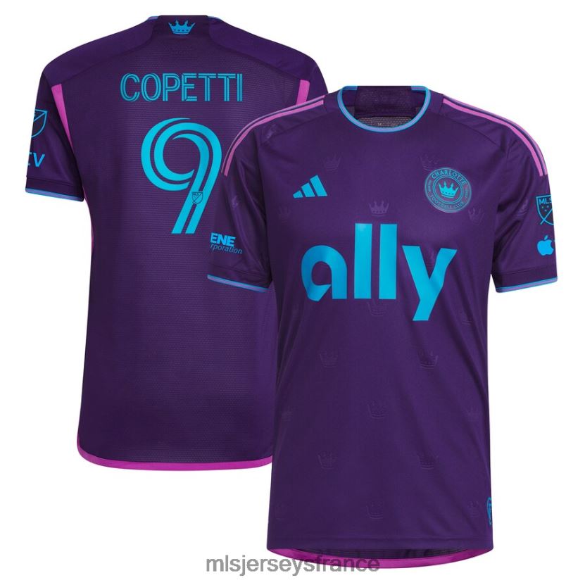 Jersey charlotte fc enzo copetti adidas violet 2023 kit joyau de la couronne maillot authentique Hommes MLS Jerseys 8664VV691